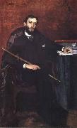 Rodolfo Amoedo Retrato de Gonzaga Duque oil painting reproduction